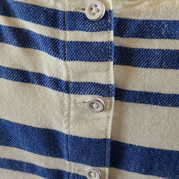 Levi's Blue and White Striped Top Size XS - Picture 5 of 11